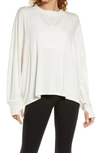 Free People Fp Movement Runner Up Long Sleeve Shirt In Brushed Sail