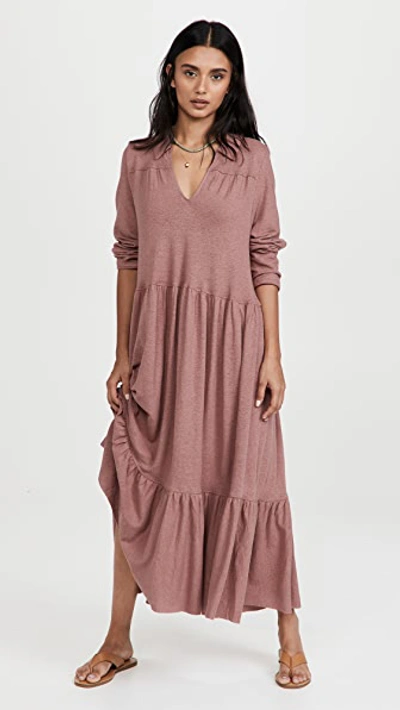 long sleeve cotton midi dress Rihoas Burgundy Lapel Collar Midi Dress Button Front Long Sleeve for Winter Work, Christmas Church, Wine Red / S