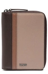 Tumi Belden Leather Zip Passport Case In Dusk Spectator