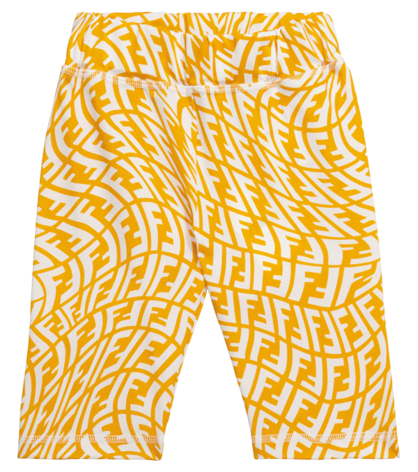 fendi yellow shorts