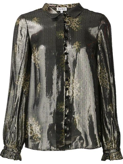 Suno Metallic Effect Shirt