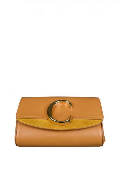 Chloé Luxury Belt Bag -  C Camel Suede And Leather Belt Bag