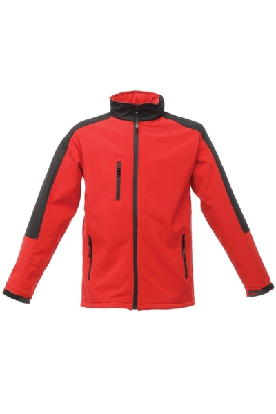 Regatta Mens Hydroforce 3-layer Membrane Waterproof Breathable Softshell Jacket In Red