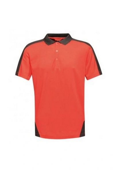 Regatta Contrast Coolweave Pique Polo Shirt In Red