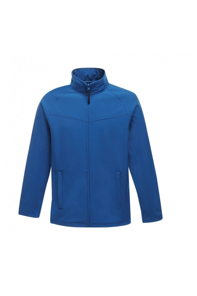 Regatta Mens Uproar Lightweight Wind Resistant Softshell Jacket In Blue