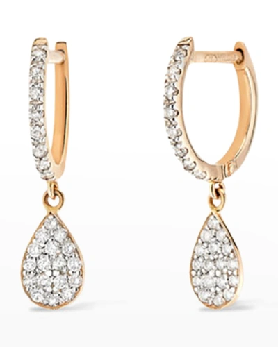 Ginette Ny Women's Bliss 18k Rose Gold & Diamond Drop Earrings In Pink Gold