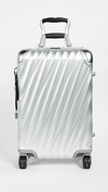 Tumi International Carry-on Aluminum Suitcase In Silver