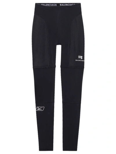 Balenciaga Sporty B Trompe-l'oeil Leggings In Black