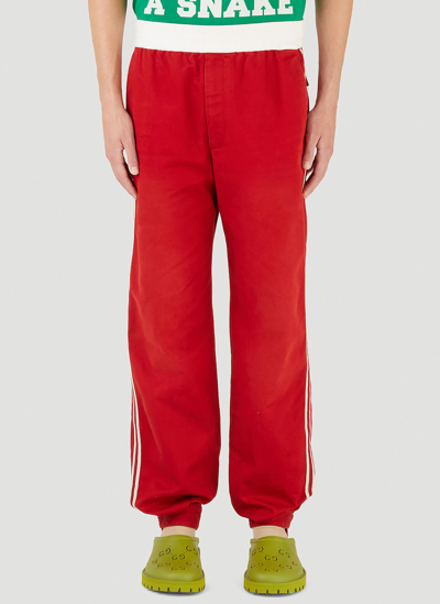 Gucci Military Drill Trousers In Red