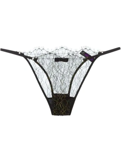 Maison Close 'jardin Imperial' Briefs In Black