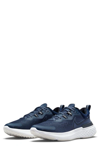 Nike React Miler 2 Running Shoe In Thunder Blue/ Black