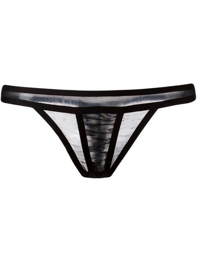 Maison Close 'mise A Nu' Thong  In Black