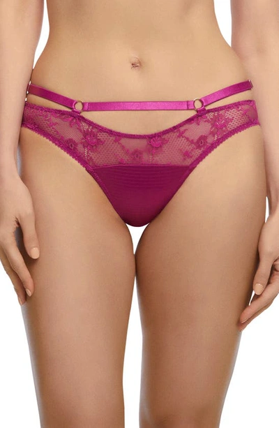 Dita Von Teese Madame X Lace Bikini In Magenta