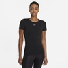 Nike Women's Dri-fit Adv Aura Slim-fit Short-sleeve Top In Black
