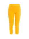 Fendi Nylon Leggings In Yellow