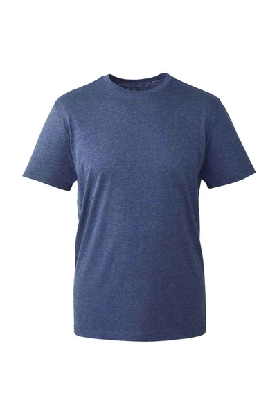 Anthem Mens Marl Organic T-shirt (navy) In Blue