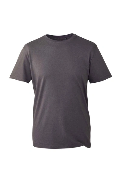 Anthem Mens Organic T-shirt (charcoal) In Grey