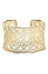 Kendra Scott 'mystic Bazaar - Candice' Wide Cuff In Gold