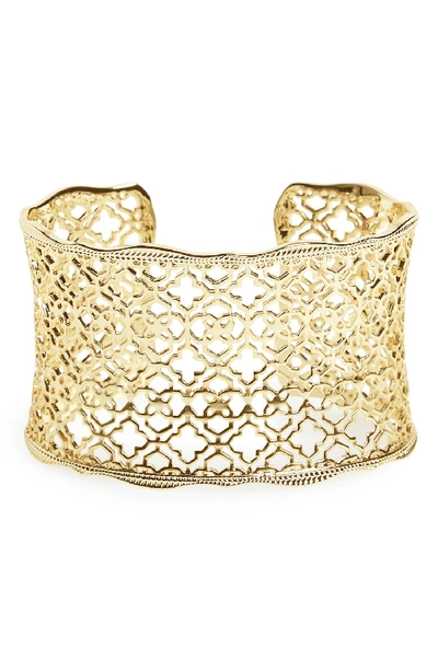 Kendra Scott 'mystic Bazaar - Candice' Wide Cuff In Gold