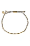 Gorjana Power Gemstone Beaded Bracelet In Labradorite/ Gold