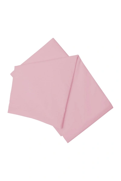 Belledorm 200 Thread Count Cotton Percale Flat Sheet (pink) (king) (uk