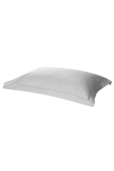 Belledorm 540 Thread Count Satin Stripe Oxford Pillowcase (platinum) (one Size) In Grey