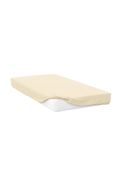 Belledorm Jersey Cotton Deep Fitted Sheet (ivory) (narrow Full) (narrow Full) (uk In White
