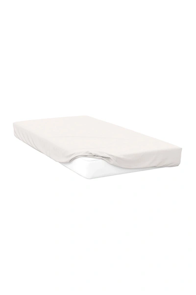 Belledorm 200 Thread Count Cotton Percale Ultra Deep Fitted Sheet (ivory) (full) (uk In White