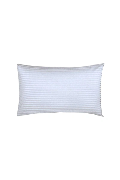 Belledorm 540 Thread Count Satin Stripe Housewife Pillowcases (pair) (white) (one Size)