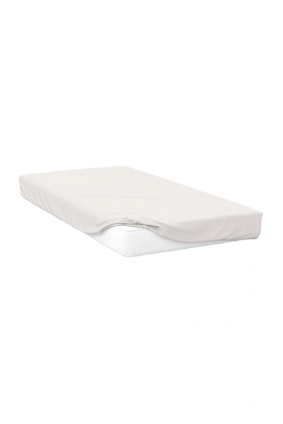 Belledorm 200 Thread Count Cotton Percale Deep Fitted Sheet (ivory) (queen) (uk In White