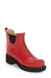 Ilse Jacobsen 'rub 47' Short Waterproof Rain Boot In Deep Red