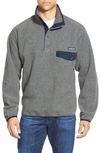 Patagonia Synchilla® Snap-t® Fleece Pullover In Nickel/ Navy Blue