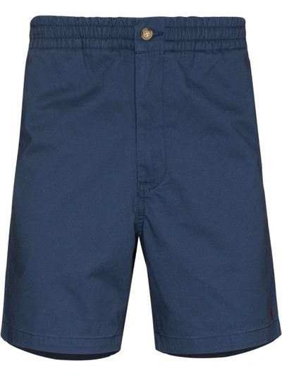 Polo Ralph Lauren Logo-embroidered Chino Shorts In Blue