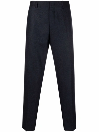 Pt01 Tailored Tapered-leg Trousers In Blau