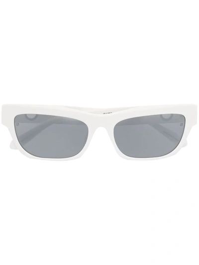 Linda Farrow X Paco Rabanne Square Sunglasses In White