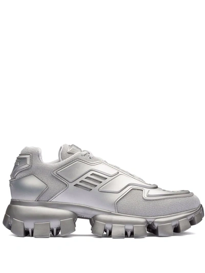 Prada Men's Cloudbust Thunder Lug-sole Trainer Sneakers In Grey