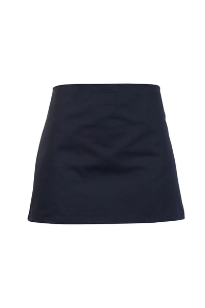 Absolute Apparel Adults Workwear Waist Apron In Navy In Blue