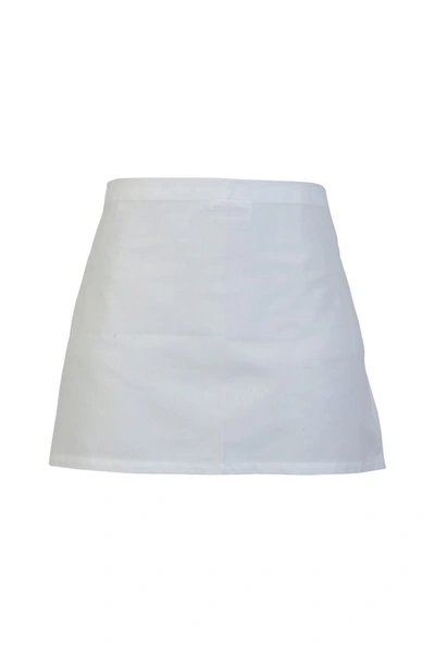 Absolute Apparel Adults Workwear Waist Apron (white) (one Size)