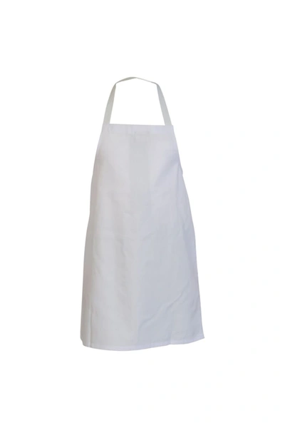 Absolute Apparel Adults Workwear Full Length Apron In White