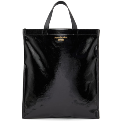 Acne Studios Womens Black Audrey Solid Cotton-blend Tote Bag In 900 Black