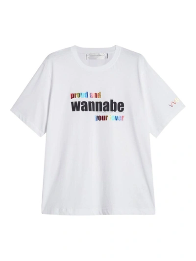 Victoria Beckham Proud And Wannabe Your Lover T-shirt In White