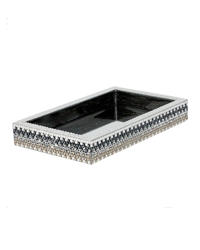 Mike & Ally Biarritz Small Tray With Swarovski Crystals, Silver