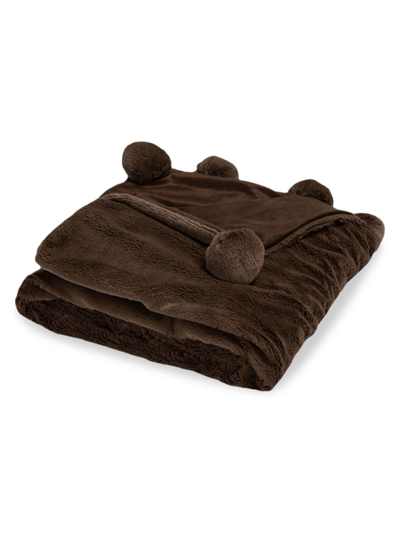 Safavieh Dalson Pom Pom Throw In Brown