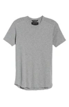 Wings + Horns Ribbed Slub Cotton Slim Fit T-shirt In Heather Grey