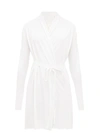 Skin Organic-cotton-towelling Dressing Gown In Off White