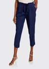 Ramy Brook Allyn Drawstring-waist Jogger Pants In Navy