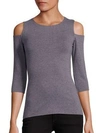 Bailey44 Deneuve Cold-shoulder Top In Mercury