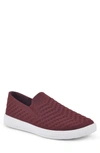 White Mountain Women's Courage Slip-on Sneakers Women's Shoes In Burgundy/fabric