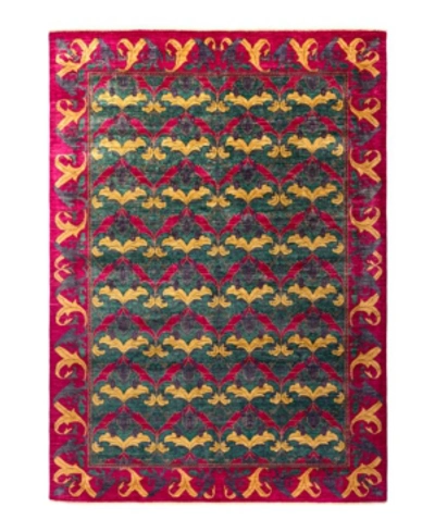Adorn Hand Woven Rugs Arts And Crafts M1620 8'10" X 11'7" Area Rug In Purple
