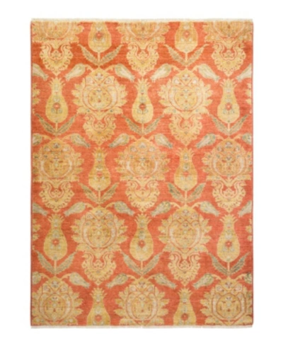 Adorn Hand Woven Rugs Closeout!  Eclectic M1684 4'10" X 6'10" Rectangle Area Rug In Rust